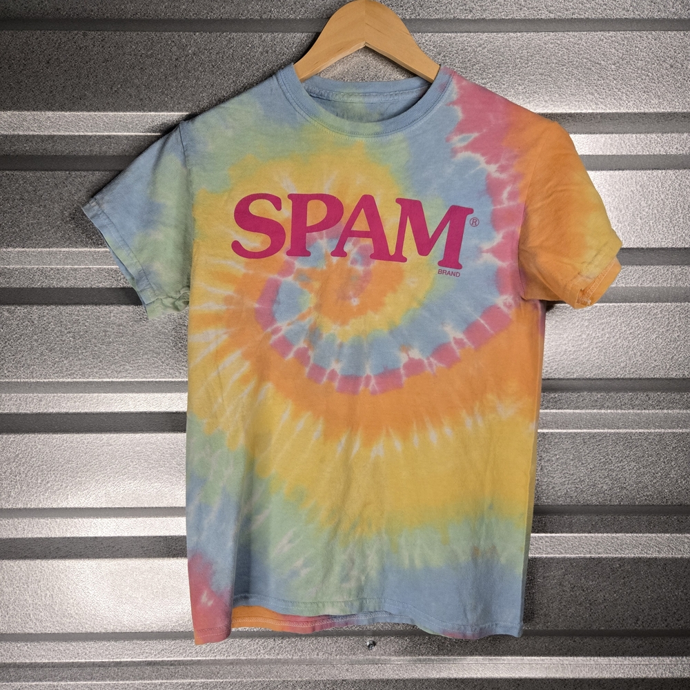 Rainbow Tie-Dye SPAM Tee – No Size Tag